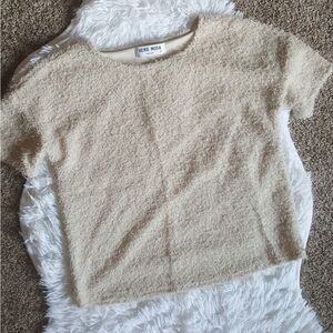 Vero Moda Fuzzy Cream Top Size XS